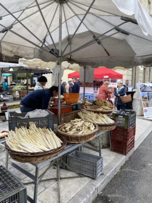 asperges op de markt